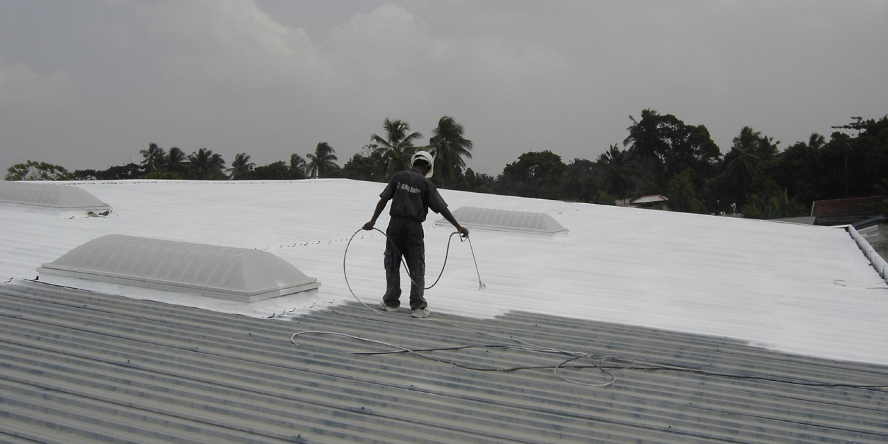 Metal roof heat proofed with Australian heat refle